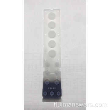 Mukautetut läpinäkyvät silikonikumiset Kepad-painikkeet